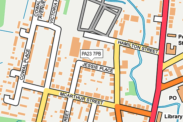 PA23 7PB map - OS OpenMap – Local (Ordnance Survey) PA23 7PB map - OS OpenMap – Local (Ordnance Survey)