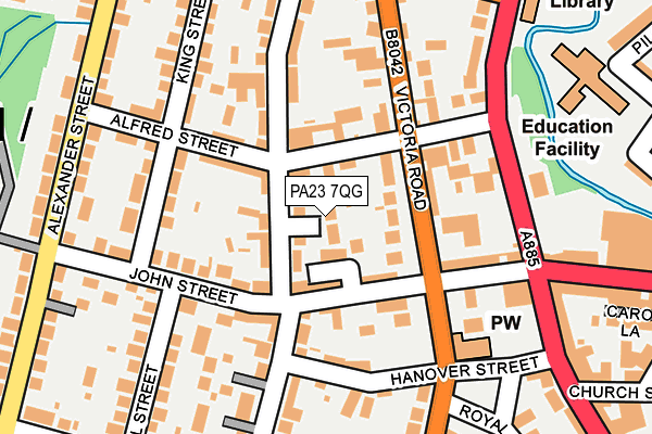 PA23 7QG map - OS OpenMap – Local (Ordnance Survey) PA23 7QG map - OS OpenMap – Local (Ordnance Survey)