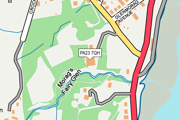 PA23 7QH map - OS OpenMap – Local (Ordnance Survey) PA23 7QH map - OS OpenMap – Local (Ordnance Survey)