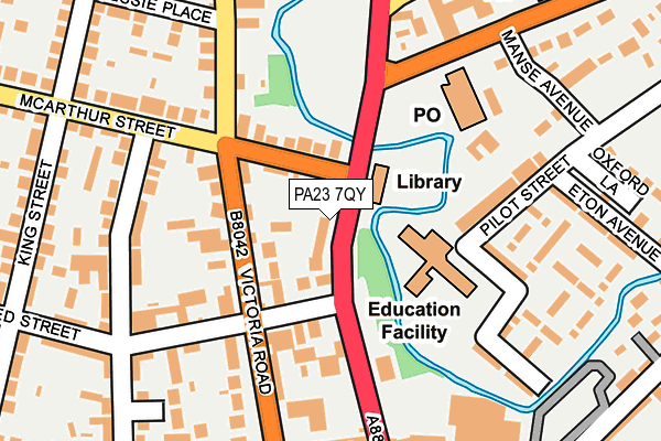 PA23 7QY map - OS OpenMap – Local (Ordnance Survey) PA23 7QY map - OS OpenMap – Local (Ordnance Survey)