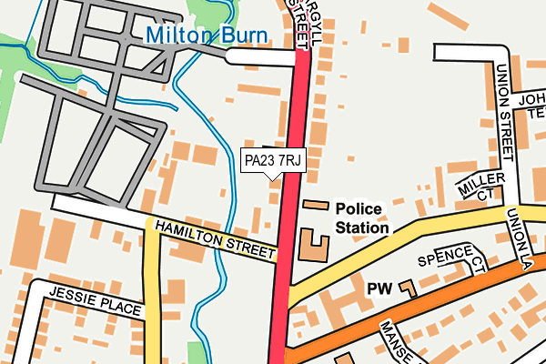 PA23 7RJ map - OS OpenMap – Local (Ordnance Survey) PA23 7RJ map - OS OpenMap – Local (Ordnance Survey)