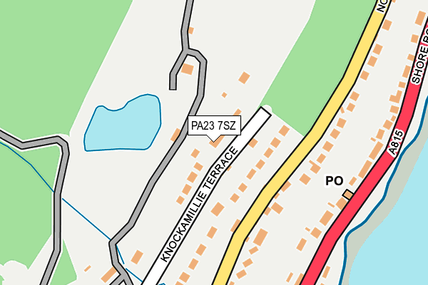 PA23 7SZ map - OS OpenMap – Local (Ordnance Survey) PA23 7SZ map - OS OpenMap – Local (Ordnance Survey)