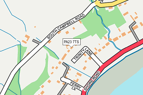 PA23 7TS map - OS OpenMap – Local (Ordnance Survey) PA23 7TS map - OS OpenMap – Local (Ordnance Survey)