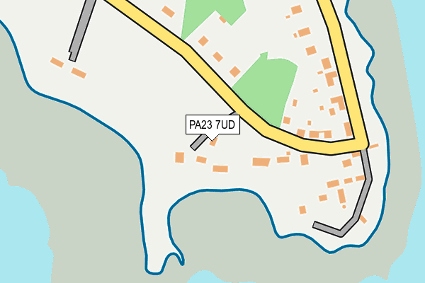 PA23 7UD map - OS OpenMap – Local (Ordnance Survey) PA23 7UD map - OS OpenMap – Local (Ordnance Survey)