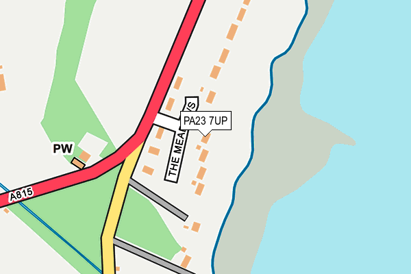 PA23 7UP map - OS OpenMap – Local (Ordnance Survey)