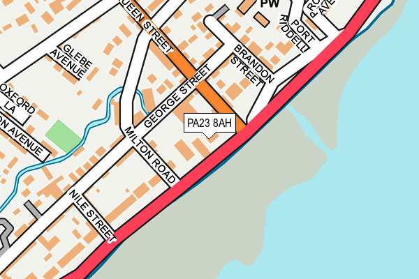 PA23 8AH map - OS OpenMap – Local (Ordnance Survey) PA23 8AH map - OS OpenMap – Local (Ordnance Survey)