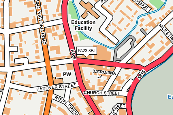 PA23 8BJ map - OS OpenMap – Local (Ordnance Survey)