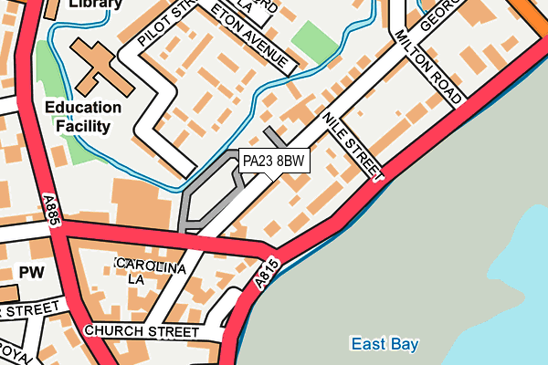 PA23 8BW map - OS OpenMap – Local (Ordnance Survey) PA23 8BW map - OS OpenMap – Local (Ordnance Survey)