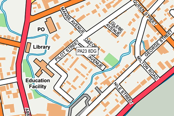 PA23 8DG map - OS OpenMap – Local (Ordnance Survey) PA23 8DG map - OS OpenMap – Local (Ordnance Survey)
