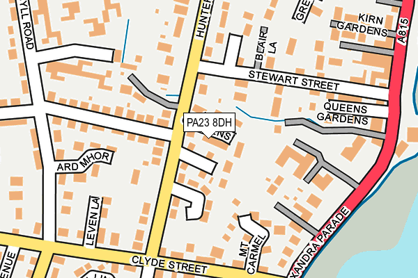 PA23 8DH map - OS OpenMap – Local (Ordnance Survey) PA23 8DH map - OS OpenMap – Local (Ordnance Survey)