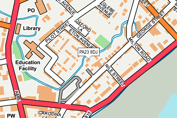 PA23 8DJ map - OS OpenMap – Local (Ordnance Survey) PA23 8DJ map - OS OpenMap – Local (Ordnance Survey)