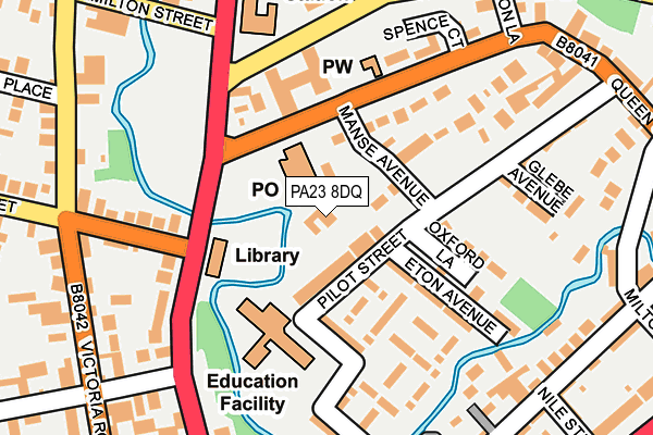 PA23 8DQ map - OS OpenMap – Local (Ordnance Survey)