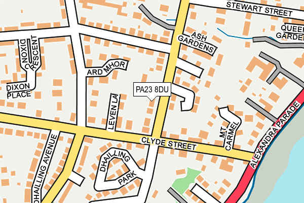 PA23 8DU map - OS OpenMap – Local (Ordnance Survey) PA23 8DU map - OS OpenMap – Local (Ordnance Survey)