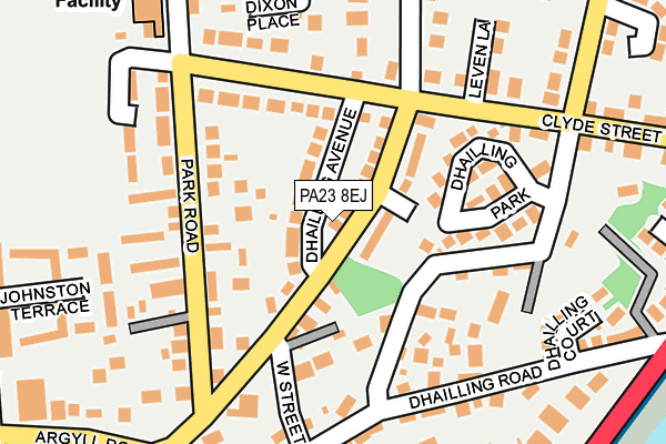 PA23 8EJ map - OS OpenMap – Local (Ordnance Survey) PA23 8EJ map - OS OpenMap – Local (Ordnance Survey)