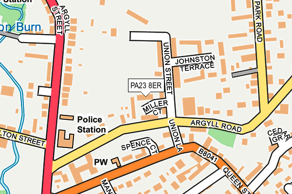 PA23 8ER map - OS OpenMap – Local (Ordnance Survey) PA23 8ER map - OS OpenMap – Local (Ordnance Survey)