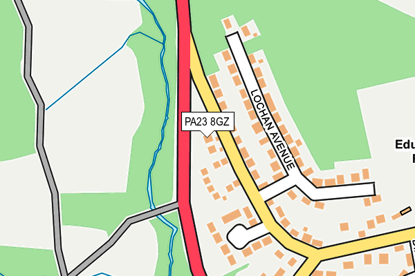 PA23 8GZ map - OS OpenMap – Local (Ordnance Survey) PA23 8GZ map - OS OpenMap – Local (Ordnance Survey)