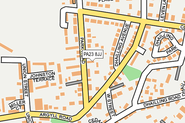 PA23 8JJ map - OS OpenMap – Local (Ordnance Survey) PA23 8JJ map - OS OpenMap – Local (Ordnance Survey)