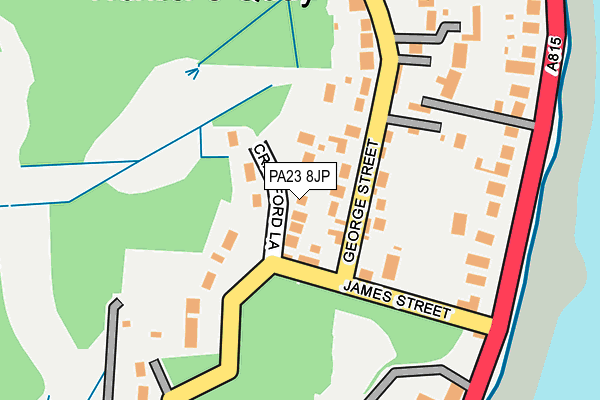 PA23 8JP map - OS OpenMap – Local (Ordnance Survey) PA23 8JP map - OS OpenMap – Local (Ordnance Survey)