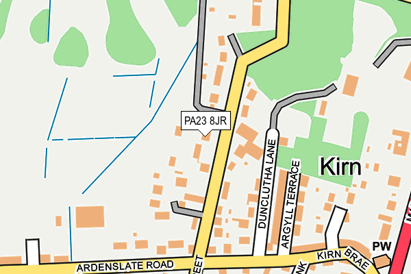 PA23 8JR map - OS OpenMap – Local (Ordnance Survey) PA23 8JR map - OS OpenMap – Local (Ordnance Survey)
