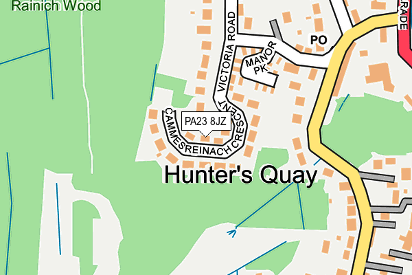PA23 8JZ map - OS OpenMap – Local (Ordnance Survey) PA23 8JZ map - OS OpenMap – Local (Ordnance Survey)