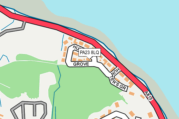 PA23 8LQ map - OS OpenMap – Local (Ordnance Survey) PA23 8LQ map - OS OpenMap – Local (Ordnance Survey)