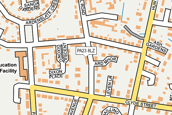 PA23 8LZ map - OS OpenMap – Local (Ordnance Survey) PA23 8LZ map - OS OpenMap – Local (Ordnance Survey)