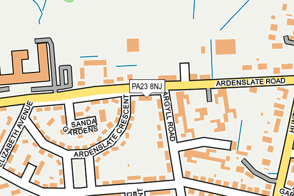 PA23 8NJ map - OS OpenMap – Local (Ordnance Survey) PA23 8NJ map - OS OpenMap – Local (Ordnance Survey)
