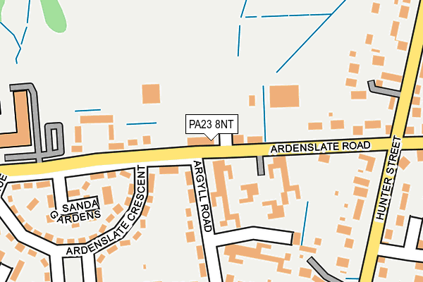 PA23 8NT map - OS OpenMap – Local (Ordnance Survey) PA23 8NT map - OS OpenMap – Local (Ordnance Survey)