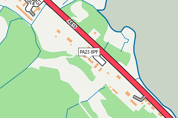 PA23 8PF map - OS OpenMap – Local (Ordnance Survey)