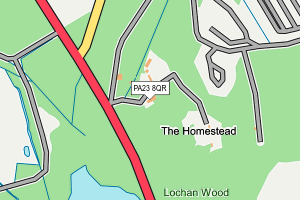 PA23 8QR map - OS OpenMap – Local (Ordnance Survey)