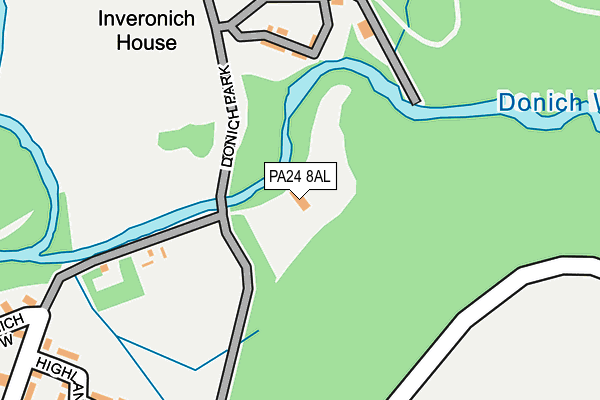 PA24 8AL map - OS OpenMap – Local (Ordnance Survey) PA24 8AL map - OS OpenMap – Local (Ordnance Survey)