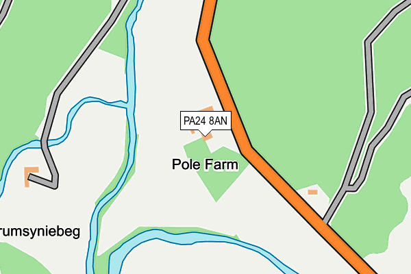 PA24 8AN map - OS OpenMap – Local (Ordnance Survey)