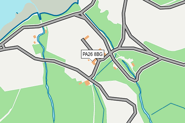 PA26 8BG map - OS OpenMap – Local (Ordnance Survey) PA26 8BG map - OS OpenMap – Local (Ordnance Survey)