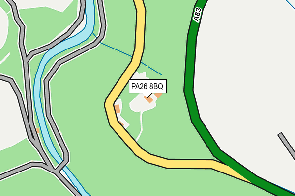 PA26 8BQ map - OS OpenMap – Local (Ordnance Survey) PA26 8BQ map - OS OpenMap – Local (Ordnance Survey)
