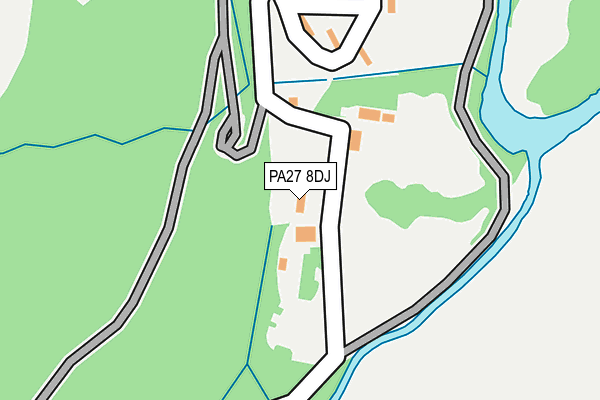 PA27 8DJ map - OS OpenMap – Local (Ordnance Survey) PA27 8DJ map - OS OpenMap – Local (Ordnance Survey)