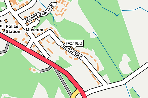 PA27 8DQ map - OS OpenMap – Local (Ordnance Survey)