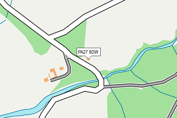 PA27 8DW map - OS OpenMap – Local (Ordnance Survey) PA27 8DW map - OS OpenMap – Local (Ordnance Survey)