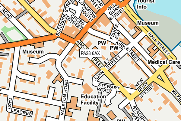 PA28 6AX map - OS OpenMap – Local (Ordnance Survey) PA28 6AX map - OS OpenMap – Local (Ordnance Survey)