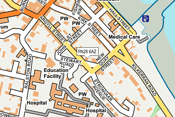PA28 6AZ map - OS OpenMap – Local (Ordnance Survey) PA28 6AZ map - OS OpenMap – Local (Ordnance Survey)