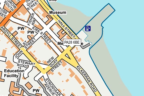 PA28 6BE map - OS OpenMap – Local (Ordnance Survey) PA28 6BE map - OS OpenMap – Local (Ordnance Survey)