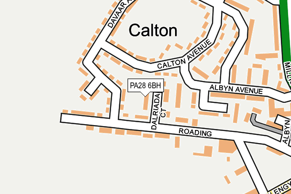 PA28 6BH map - OS OpenMap – Local (Ordnance Survey) PA28 6BH map - OS OpenMap – Local (Ordnance Survey)