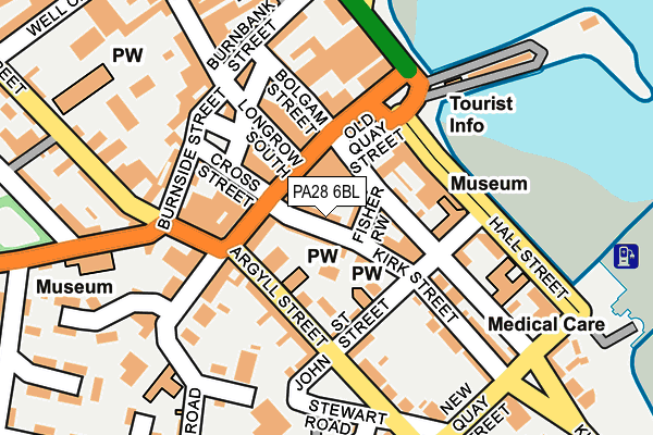 PA28 6BL map - OS OpenMap – Local (Ordnance Survey) PA28 6BL map - OS OpenMap – Local (Ordnance Survey)