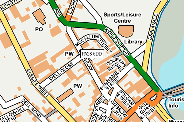 PA28 6DD map - OS OpenMap – Local (Ordnance Survey) PA28 6DD map - OS OpenMap – Local (Ordnance Survey)