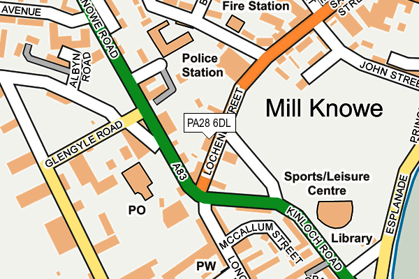 PA28 6DL map - OS OpenMap – Local (Ordnance Survey) PA28 6DL map - OS OpenMap – Local (Ordnance Survey)
