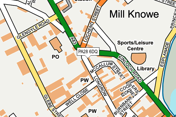 PA28 6DQ map - OS OpenMap – Local (Ordnance Survey)