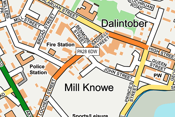 PA28 6DW map - OS OpenMap – Local (Ordnance Survey) PA28 6DW map - OS OpenMap – Local (Ordnance Survey)
