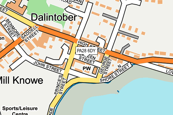 PA28 6DY map - OS OpenMap – Local (Ordnance Survey) PA28 6DY map - OS OpenMap – Local (Ordnance Survey)