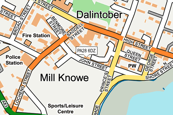 PA28 6DZ map - OS OpenMap – Local (Ordnance Survey) PA28 6DZ map - OS OpenMap – Local (Ordnance Survey)