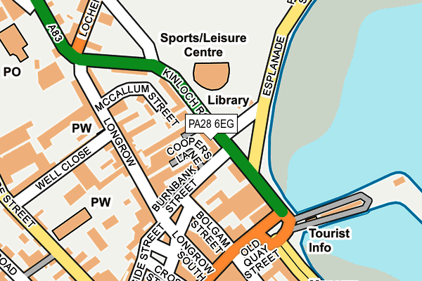PA28 6EG map - OS OpenMap – Local (Ordnance Survey) PA28 6EG map - OS OpenMap – Local (Ordnance Survey)