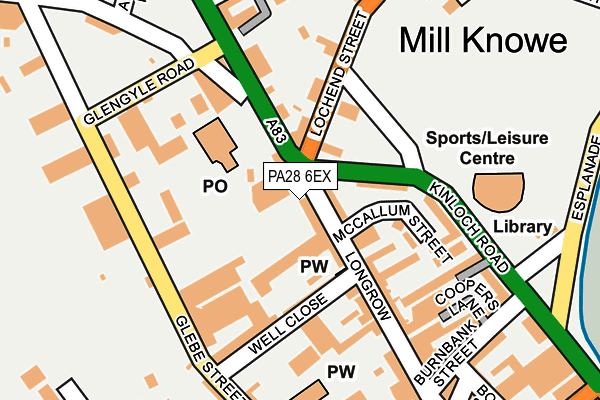 PA28 6EX map - OS OpenMap – Local (Ordnance Survey) PA28 6EX map - OS OpenMap – Local (Ordnance Survey)